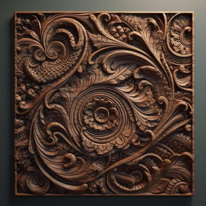 Patterns and decorations (Effect 1, PATTERN_429) 3D models for cnc